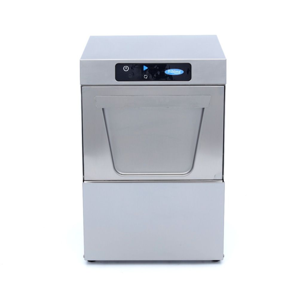 Maxima Glazenspoelmachine - 35x35 cm - met Afvoer & Glansspoel - 230V