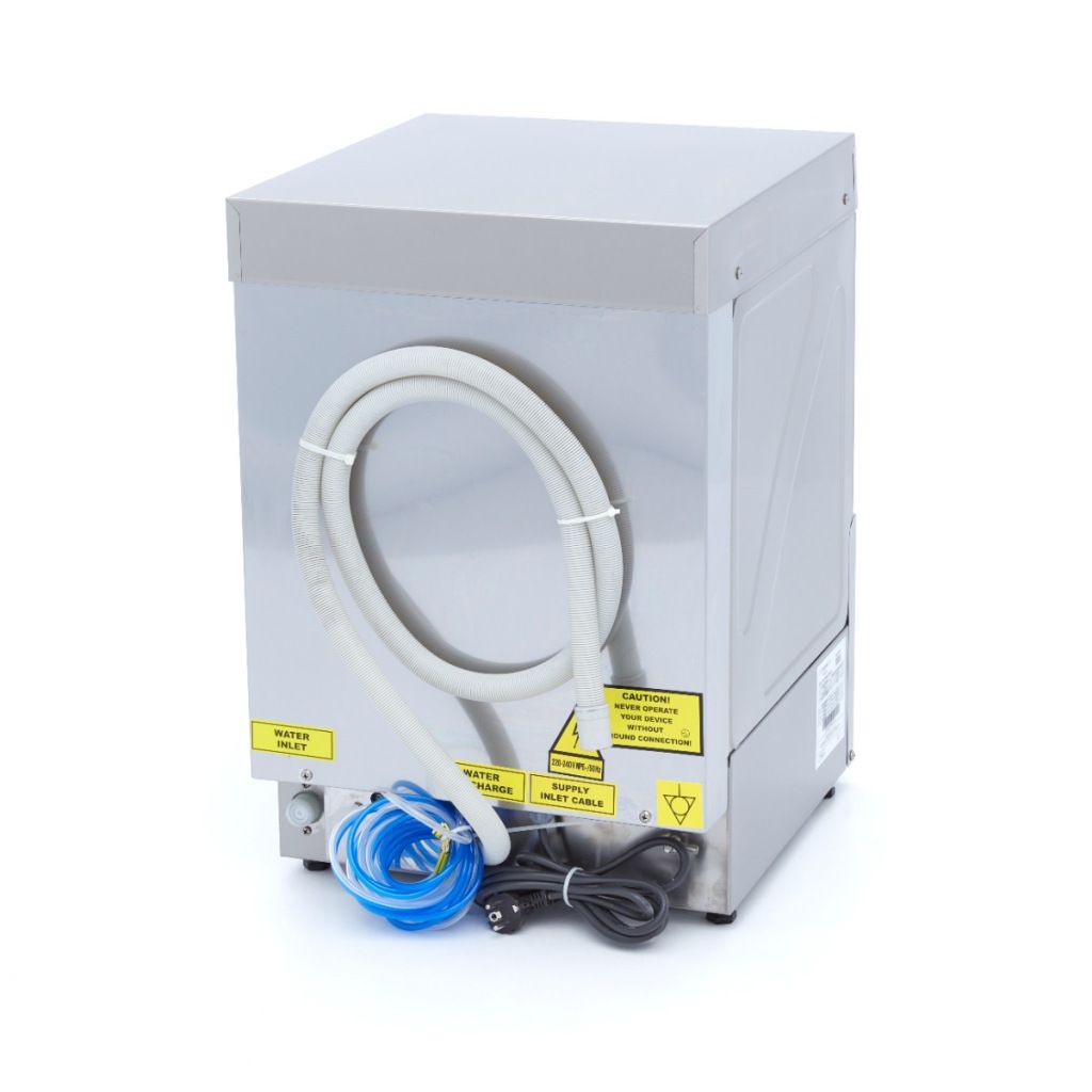 Maxima Glazenspoelmachine - 35x35 cm - met Afvoer & Glansspoel - 230V
