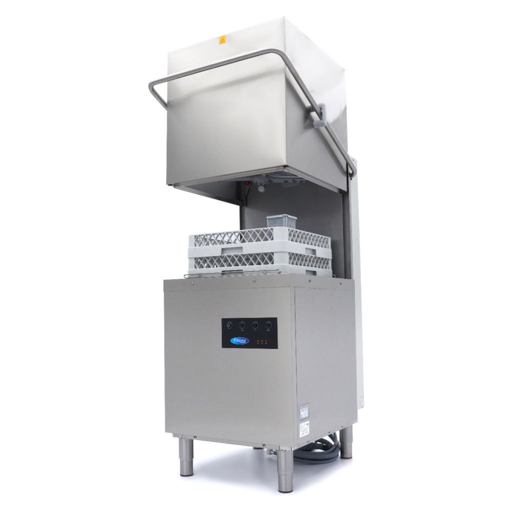 Maxima 直通式洗碗机 - 50 x 50 厘米 - 带排水、漂洗和皂液泵 - 400V