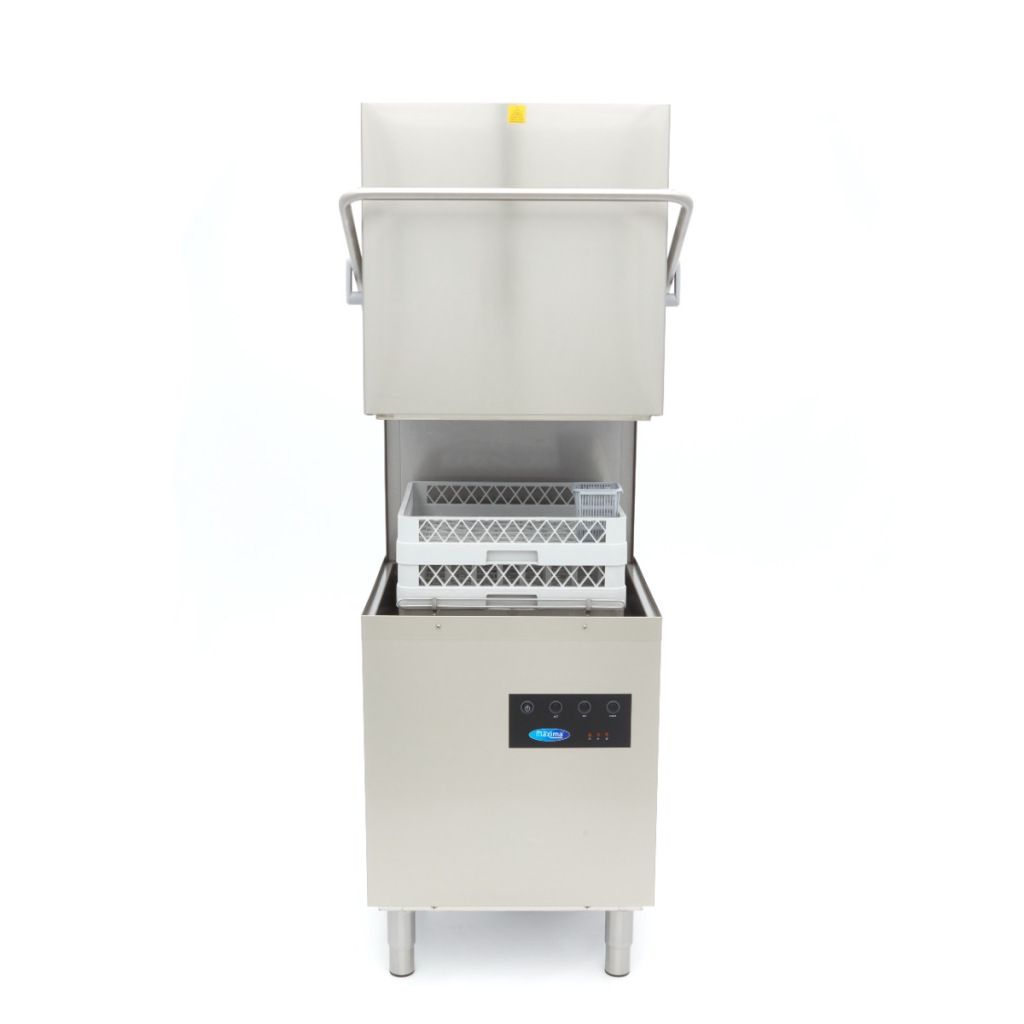 Maxima 直通式洗碗机 - 50 x 50 厘米 - 带排水、漂洗和皂液泵 - 400V