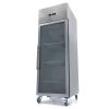 Maxima Frigorifero - 600 L - 3 Ripiani Regolabili (2/1 GN) - Acciaio Inox - con Porta in Vetro