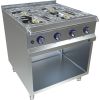 Plaque de cuisson &agrave; gaz MKN 4 br&ucirc;leurs 25,2 kW, 4 br&ucirc;leurs haute puissance