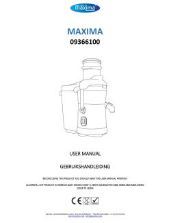 Gebruikers handleiding