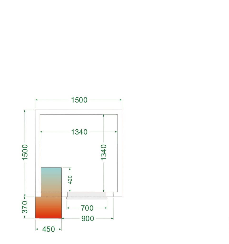 Tefcold CRPF1515 - Cold room (complete with monoblock)