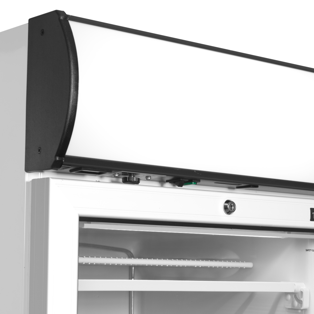 Tefcold UFFS371GCP - Glasdeur vrieskast - 270L