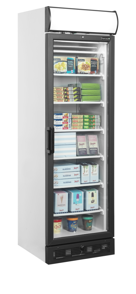Tefcold UFSC371GCP &ndash; Zamrażarka z drzwiami szklanymi &ndash; 270 l