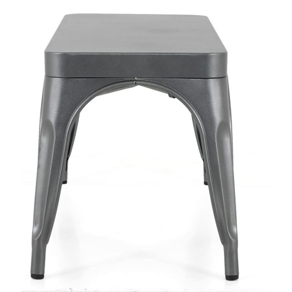 Bolero Ławka metalowa Bistro ciemnoszara 1000 mm (2 sztuki)