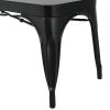 Bolero Ławka metalowa Bistro czarna 1000 mm (2 sztuki)