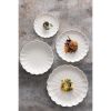 Olympia Cuencos festoneados Bloom blancos de 230 mm (6 unidades)