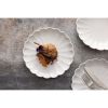 Olympia Assiettes festonn&eacute;es Bloom blanches 226 mm (6 pi&egrave;ces)