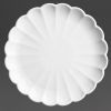 Olympia Assiettes festonn&eacute;es Bloom blanches 226 mm (6 pi&egrave;ces)