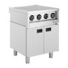 Buffalo Plaque de cuisson &agrave; induction 4 zones s&eacute;rie 600, pose libre, 2 x 3 kW