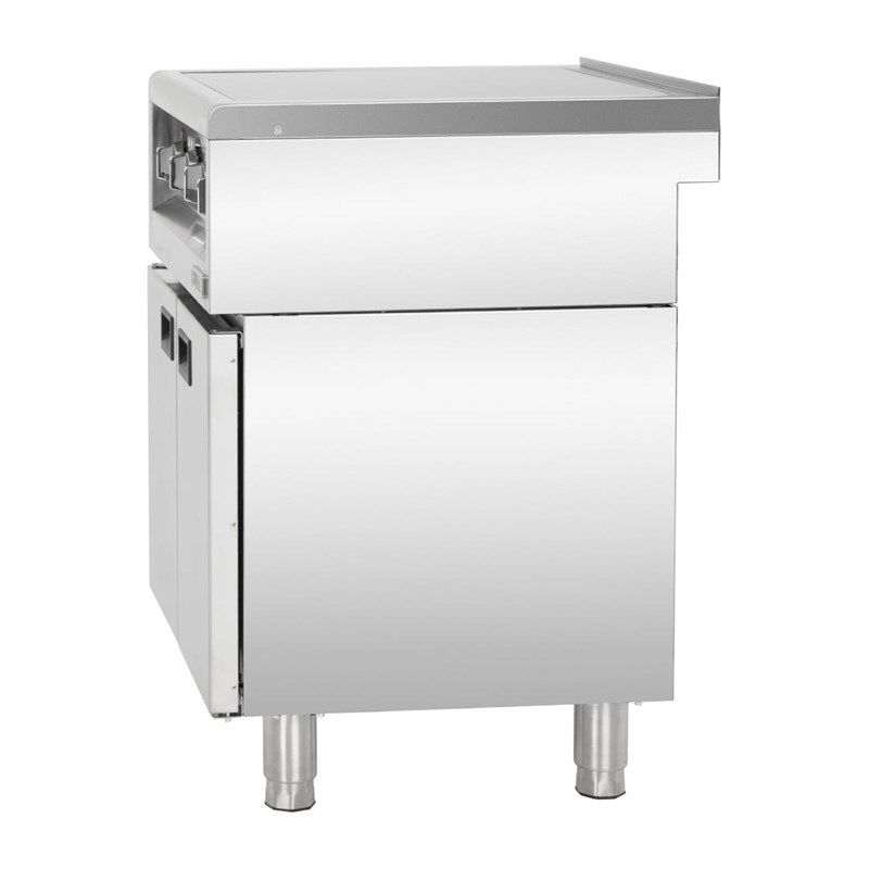 Buffalo Plaque de cuisson &agrave; induction 4 zones s&eacute;rie 600, pose libre, 2 x 3 kW