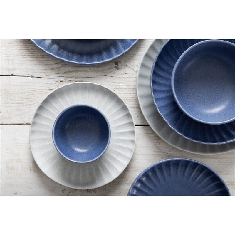 Olympia Corallite tiefe Schalen - Blau 105 mm (12er-Set)