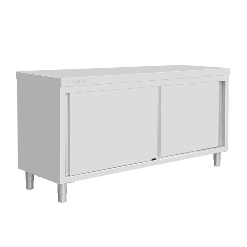 Vogue Arm&aacute;rio de ch&atilde;o em a&ccedil;o inoxid&aacute;vel, 900x1800x600mm