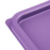 Hygiplas Tapa cuadrada para recipientes de almacenamiento de alimentos, morada, grande