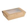 Fiesta Recyclable cajas de ensalada con ventana de PET