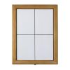 Securit Painel de informa&ccedil;&otilde;es LED em branco teca 4xA4 (sem poste e base)