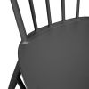 Bolero Windsor Aluminum Black Chairs (4 Pieces)