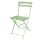 Bolero Sillas plegables de acero verde claro (2 piezas)