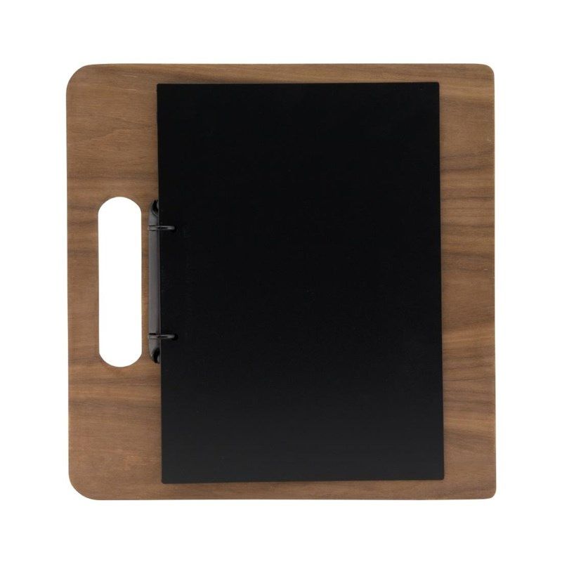 Securit Menu de la gamme Walnut Planche &agrave; d&eacute;couper avec reliure &agrave; anneaux