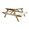 Rowlinson Mesa de picnic de madera de 150 cm