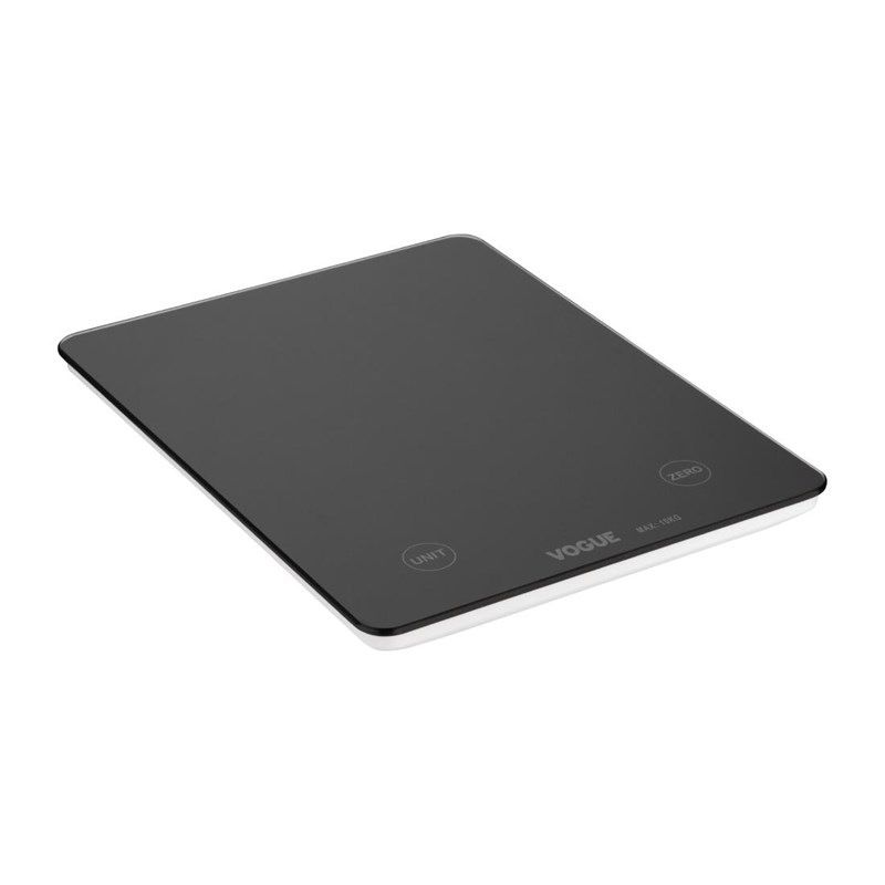 Vogue B&aacute;scula digital cuadrada negra de 10 kg