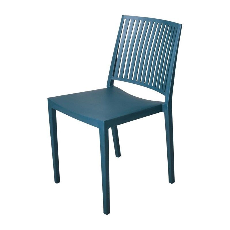 Attends Baltimore stabelbare polypropylenstole bl&aring; (4 stk.)