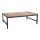 Bolero Table basse en acier et acacia, 1200 x 800 mm