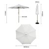 Bolero Guarda-sol redondo cinza 300cm