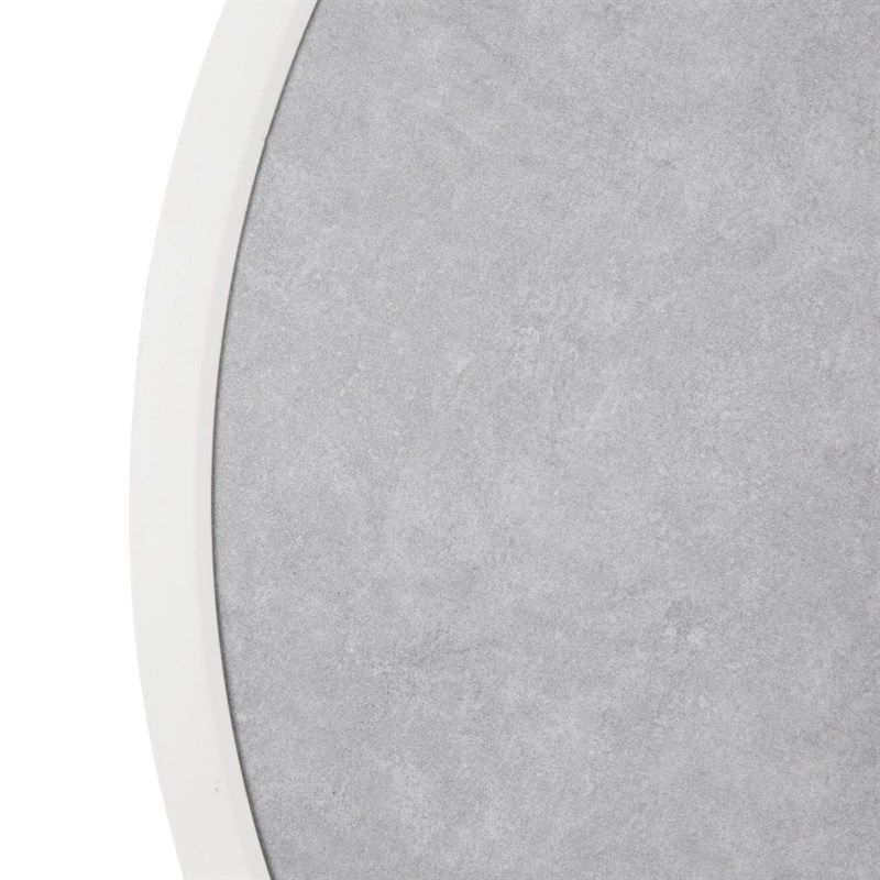 Bolero Tampo de mesa redondo em fibra de vidro, efeito pedra cinza, 580 mm