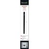 Securit Barra y base para humo de acero inoxidable negro - 100cm