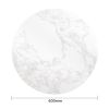 Bolero Round table top with white marble effect 600 mm