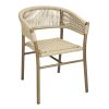 Bolero Florence Natural Rope Twist Wicker Chairs (2 pcs)