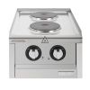 Buffalo 600 Series Electric Hob with 2 Cooking Zones