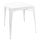 Bolero Bistro firkantet st&aring;lbord hvidt 668 mm (enkelt)