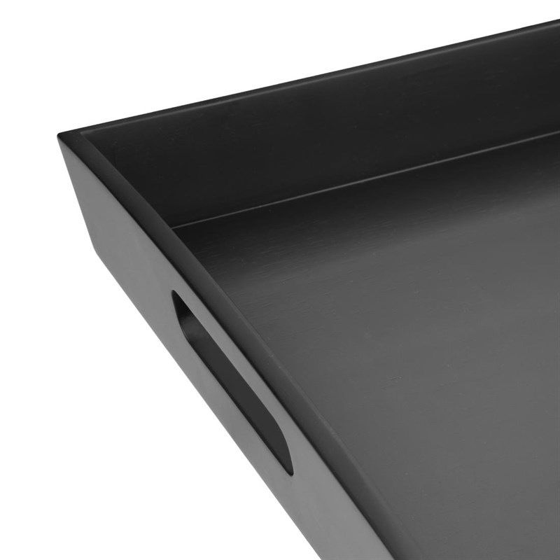 Olympia Gro&szlig;es Tablett aus schwarzem Bambus &ndash; 510 x 350 x 70 mm