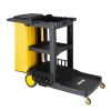 Jantex Carro de limpieza negro