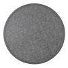 Bolero Tablero de mesa redondo de fibra de vidrio, negro cepillado, 580 mm