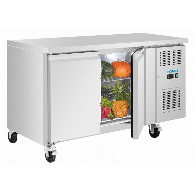 Polar Banco da lavoro refrigerato sottile a doppia porta serie U