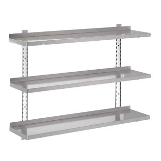 Gastro-M Complete wall rack 3 levels 120x40cm (excl. screws)