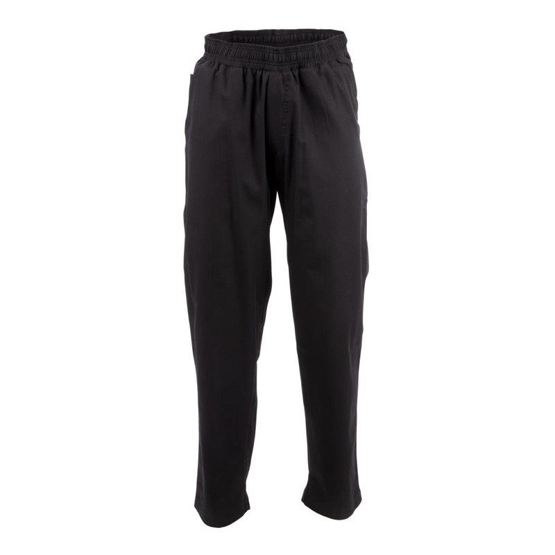 Pantalon de chef unisexe noir ample Chef Works - Taille M