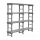 REA Graues Euro-Regalsystem mit 4 B&ouml;den, 1500 (L) x 400 (T) x 1750 (H) mm