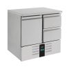 COMBISTEEL &Eacute;tabli r&eacute;frig&eacute;r&eacute; 1 porte/2 tiroirs