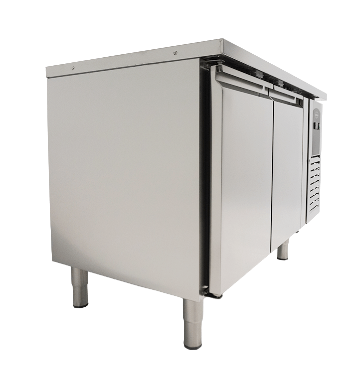 COMBISTEEL K&oslash;lebord med 2 d&oslash;re
