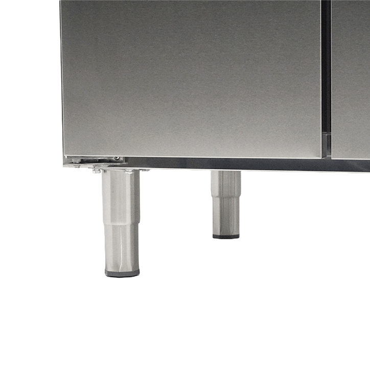 COMBISTEEL K&oslash;lebord med 2 d&oslash;re