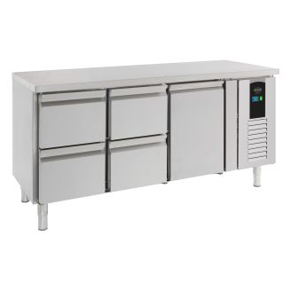 Combisteel 700 koelwerkbank 1drs 4 laden