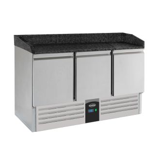 COMBISTEEL Pizza workbench 3 doors black