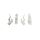 Combisteel Set 4 clips wit tbv 7487.0165