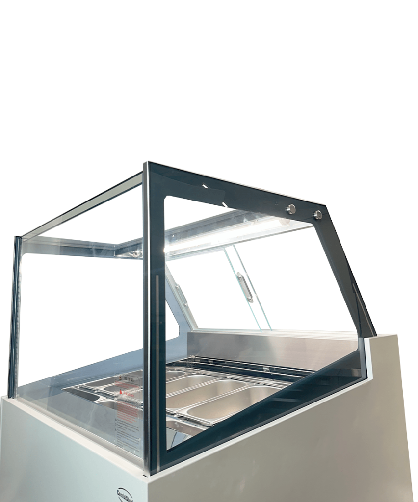 COMBISTEEL Vitrina para helados Komodo de 6 x 5 l